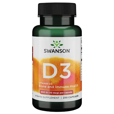 Swanson Vitamin D-3 400 Iu 250 Capsules • $6.68