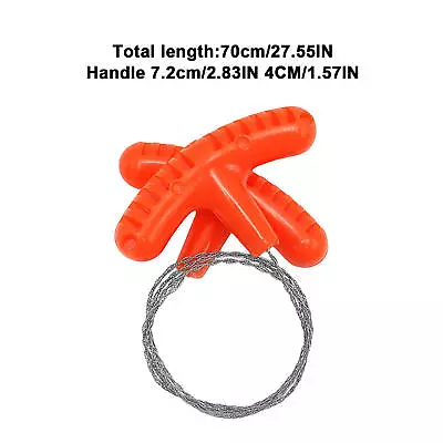 Outdoor PP Handle Mini Pocket Saw Camping Survival Wire Saw Stainless Steel Wire • $8.17