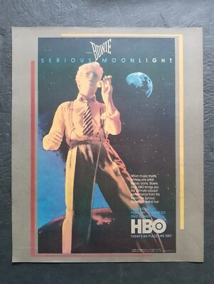 £7.69 • Buy David Bowie Serious Moonlight HBO Special Promo Print Advertisement Vintage 1984