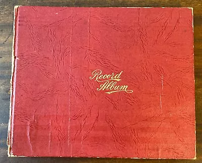 Vintage Record Album Folio Holder Holds 10 Records 45’s • $12.99