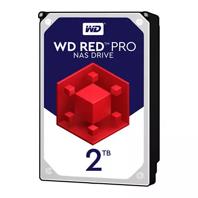 2TB WD Red Pro WD2002FFSX NAS Hard Drive 3.5  HDD SATA III 6Gb/s 7200rpm 64M • £112.32