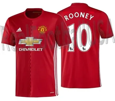 Adidas Wayne Rooney Manchester United Home Jersey 2016/17 • $179.99