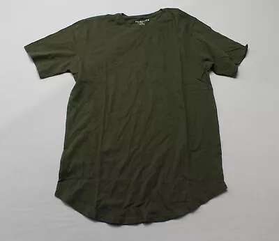 PS Basics Men's Short Sleeve Willem Scallop Crew Neck T-Shirt EG7 Green Medium • $7.98
