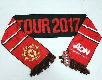 Manchester United Red/ Black Euro Tour 2017 Football Scarf NWT!! • $12.99