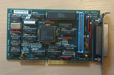 3Com SCSI Plus SCSI Controller Card Assy:6175-00 REV A Made In USA 1989 • £12