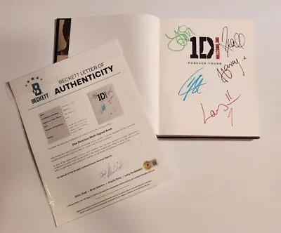 Harry Styles One Direction Signed Book BAS Beckett COA Full Band Autograph 1 BGS • £1925.44