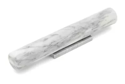 French Marble Rolling Pin With Base White 3 X 13 X 3 Inches • $40.04