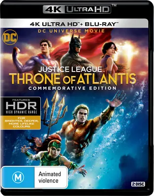 Justice League: Throne Of Atlantis (commemorative Edition) (dc [new 4k Bluray] • $27.99