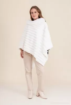 £14 • Buy Ladies Coat Poncho Cape Winter Jacket Oversized Poncho Wrap Fur Poncho Plus Size