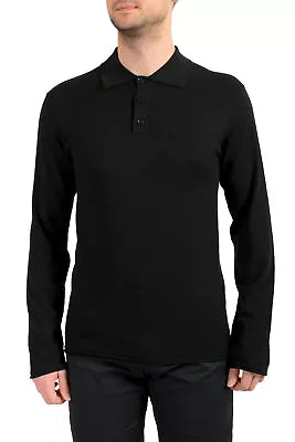 Armani Collezioni Men's Black Silk Polo Pullover Sweater • $89.99