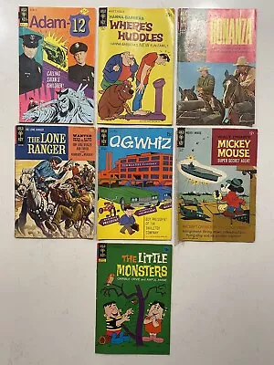 Gold Key - 7 Comic Book Lot - Adam-12BonanzaLone Ranger Little Monsters ++ • $39.60