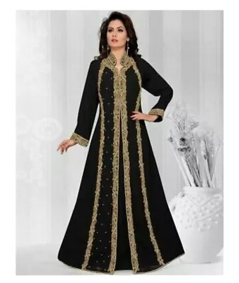 Royal Dubai Moroccan Abaya Kaftan Modern Islamic Farasha Long For Women Dresses • $62.99