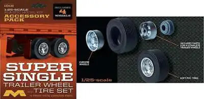 1/25 Super Single Trailer Wheel & Tire Set (4/pk) • $22.91