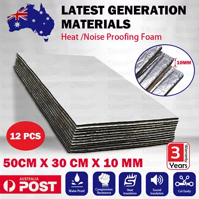 12PCS/1.8㎡ Heat Insulation Shield Noise Deadening Sound Proofing Foam Deadener • $27