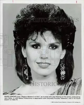 1985 Press Photo Marie Osmond Co-Host Of  Ripley's Believe It Or Not!  • $16.99