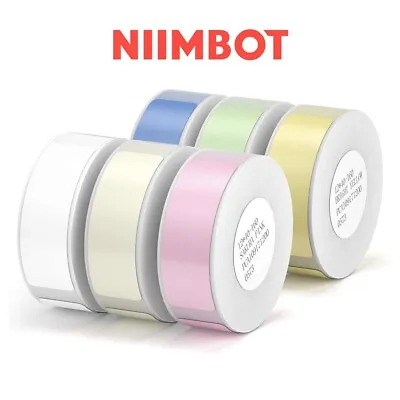 NIIMBOT D11/D110 Printer Label Paper/Thermal Labelling Sticker Tape WHITE/COLOUR • £8.90