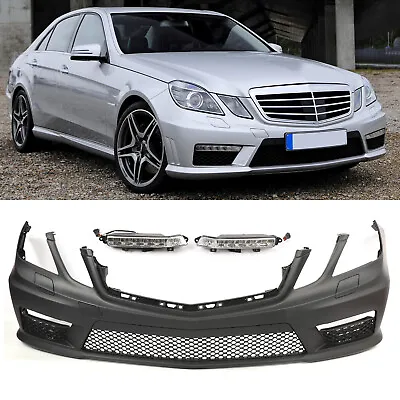 Fits Benz E350 E550 E Class W212 Front Bumper W/DRL W/O PDC  AMG Style • $569.99