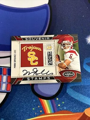 2009 Panini Certified Football Mark Sanchez Souvenir Stamps Auto 3/5 Trojans • $49.99