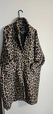  Oversized Leopard Coat • $28