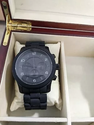 Michael Kors MK8156 Matte Black • $75