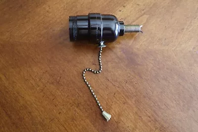 Vintage Light Lamp Pull Chain Bulb Holder Socket Replacement Part Excelsier • $12