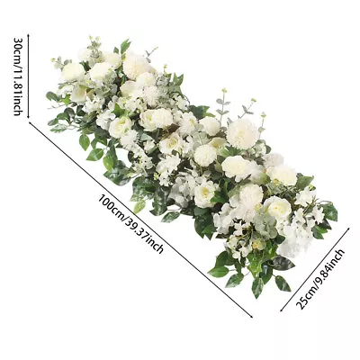 Large Artificial Wedding Rose Flower Row Ball Vase Table Arch Backdrop DIY Decor • £33.95