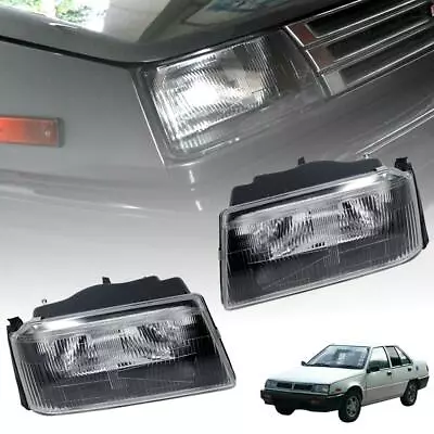 For Mitsubishi Mirage Lancer Colt 1983-1988 Clear Lens Front Lr Head Lamp Light • $203.21