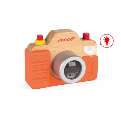 £14.71 • Buy Janod Wooden Toy Sound & Light Camera Gift Box Presentation