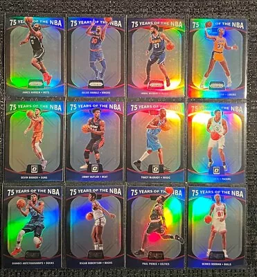 2021-22 Panini Basketball 75 Years Of The NBA Complete Your Set You Pick Card • $1.75