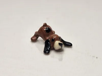 Hagen Renaker Miniature Mini Ceramic Hound Mutt Dog Puppy Figure Figurine • $8
