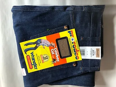 Wrangler Pro-Rodeo Jeans Mens 34 X 34 Cowboy Cut Competition 100% Cotton 13MWZ • $40