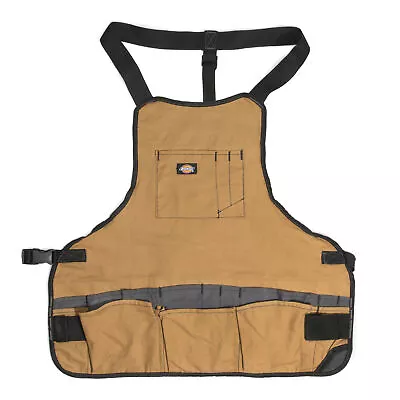 Dickies 16 Pocket Tool Bib Apron Woodworking Gardening Carpenter 57027 • $22.99