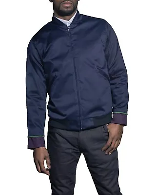M. Laurex Sateen Bomber Jacket Menswear Designer Collection • $135