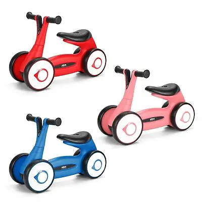 SOKA Balance Bike Toddler 4 Wheel Ride-on Bicycle Baby Balance Training Bike Toy • £19.99