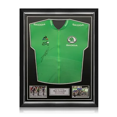 £339.99 • Buy Mark Cavendish Signed Tour De France Green Jersey. Framed | Cycling Memorabilia