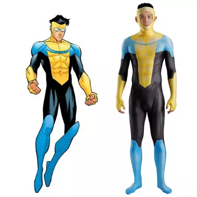 Invincible Mark Grayson Cosplay Costume Bodysuit For Kids Adult Handmade • $64.89