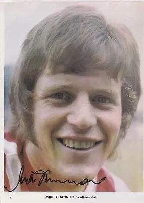 £8 • Buy MICK CHANNON (Southampton Man City Norwich Portsmouth FC) Hand SIGNED Picture