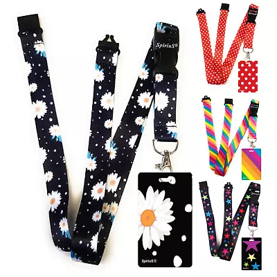 Unique Design Id Badge Card Holder & Lanyard Neck Strap Spirius ( New Prints) • £3.29