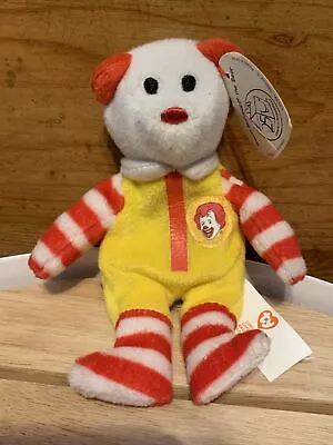 McDonalds Teenie Beanie Original Ronald McDonald The Bear 2004 25 Years Of... • $9