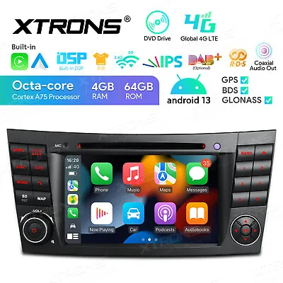 4G Android 13 Head Unit Car Stereo DVD 7  GPS Radio 64G For Mercedes-Benz E-W211 • $527.99