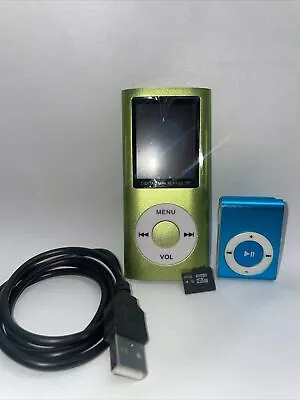 Digital MP4 Player And MP3 Player 16 GB Micro SD Card And Charger Cable Bundle • $17