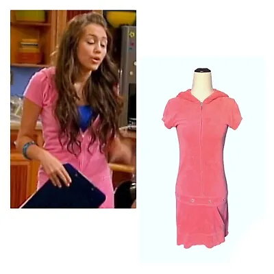 🌸🏄 Hannah Montana Wardrobe Mileys Pink Terry Cloth Dress Season 2 Episode 19 • $150