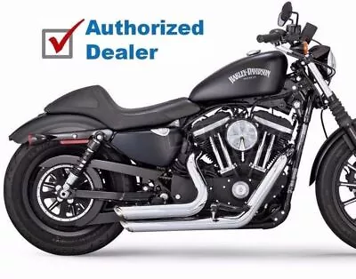 Vance & Hines Chrome Staggered Short Shots Exhaust Pipes 04-13 Harley Sportster • $561.93