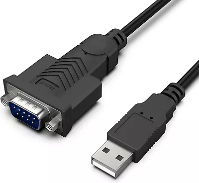 USB To Serial Adapter 6 Feet USB To RS-232 Male (9-Pin) DB9 Serial Cable Pr... • $15.67
