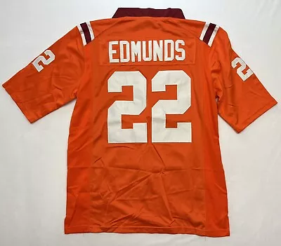 Edmunds #22 Hokie Virginia Tech Orange Football Jersey Size S • $65.46