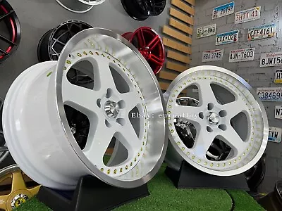 18  5x114.3 STERN FACE 2 SSR Style 8.5J + 10J Wheels For Nissan Toyota Honda • $2108.39