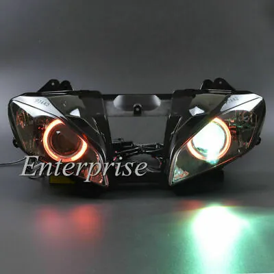 $299.99 • Buy Headlight Light HID Bulbs+ Red Halo Angel Eyes For Yamaha YZF R6 06 07 6000K Set