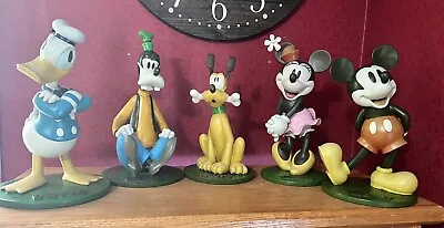 Disney Mickey Mouse And Gang Vintage Garden Statues - Rare Complete Set Of 5 • $499