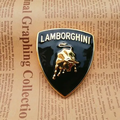 Lamborghini Metal Sticker Bull Emblem Badge 65*56MM (1PC) • $145.03
