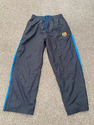 FC Barcelona Sweatpants Mens L Black Short Sleeve Casual Soccer Futbol Men • $18.88